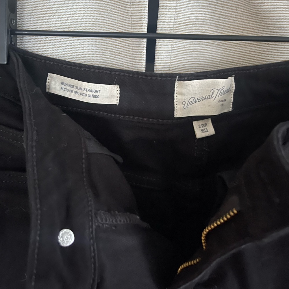Universal Thread straight leg black jeans